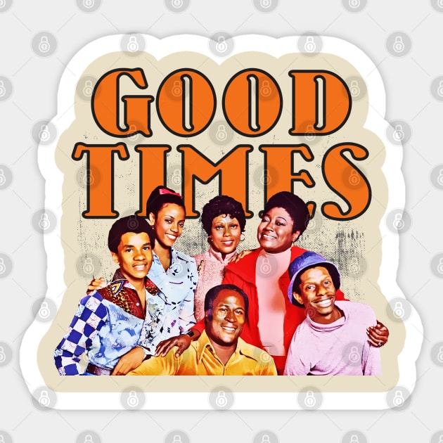 Good Times 70s tv show vintage retro Sticker by Mandegraph